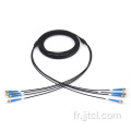 Cordon de patch blindé 4fibre